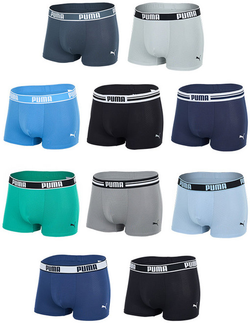 NEW 최신상 [푸마 바디웨어] 남성 올매쉬 컴포터블 푸마 드로즈 10종세트
