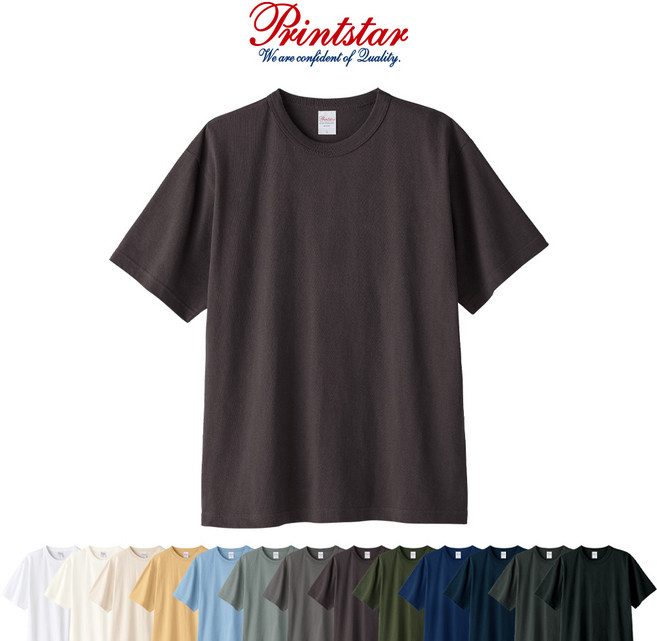 프린트스타 반팔 16수 라운드 티셔츠 087-OET