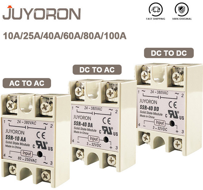 SSR-25DA SSR-40DA SSR-60DA SSR-25AA 40AA 40DD SSR 10A 25A 40A 60A 모듈 릴레이 PID 온도 제어, [03] SSR-10A, [02] AA, 1개