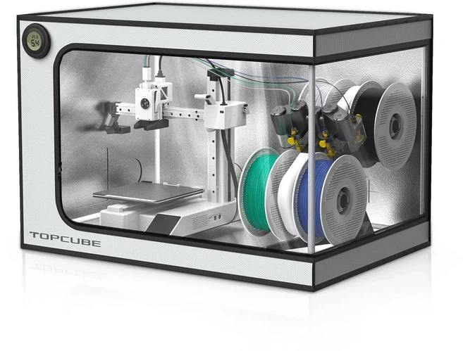 Bambu A1/A1 미니 콤보 AMS Lite 용 YOOPAI 3D 프린터 인클로저 상단 장착 LED 조명 내화 방진 소음, 01 CHINA, 01 A1 mini Combo