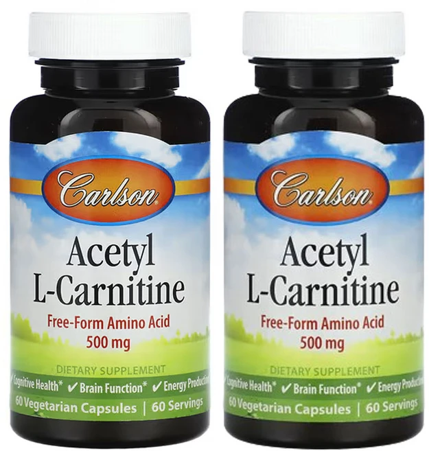 칼슨 아세틸 l-카르니틴 500mg 60베지캡슐, 2개, 60정 - 쿠팡