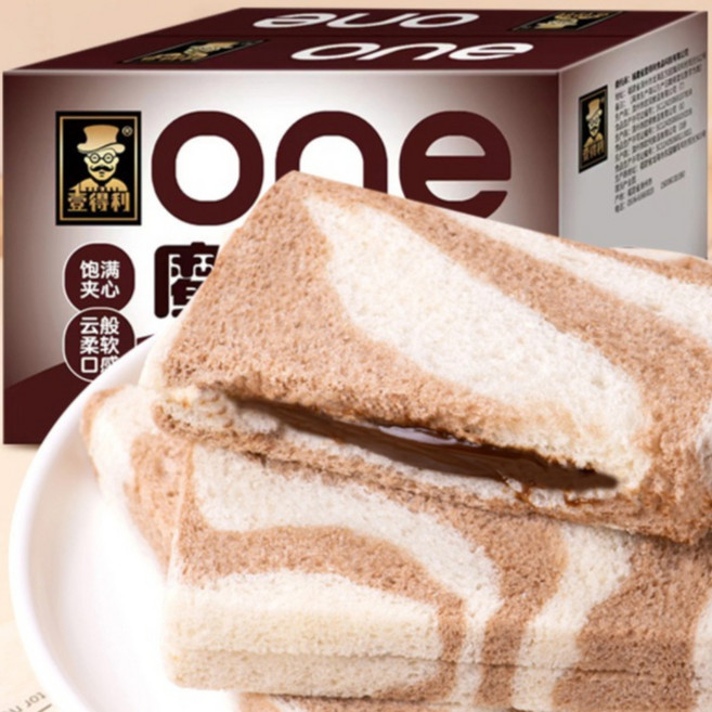 중국빵 초코 크림 샌드 식빵 16입 24입 토스트 초코잼 개별포장 아침 식사 대용 간식, 1개, 1.2kg