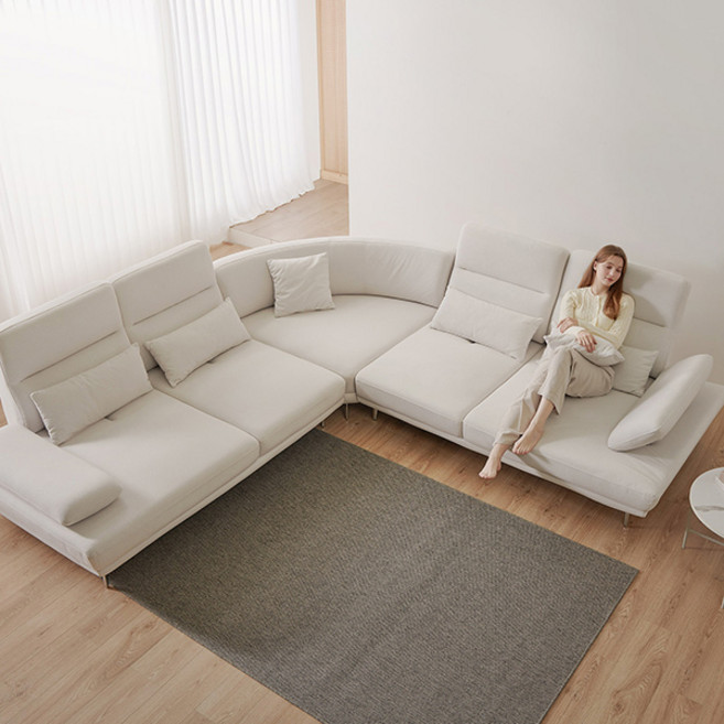 마루이 라온 코모도 패브릭 스윙 소파 7인 코너형, 7인용 소파(코너포함), 선택:7인용 소파(코너포함)