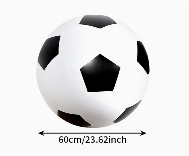 充氣大足球排球 戶外沙灘球 幼兒園遊戲 團建道具, 60CM足球, 1個