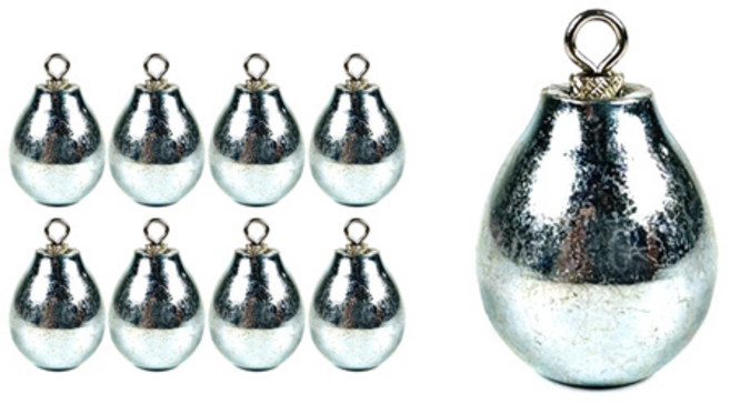 국산 강철 물방울추 대용량, 1개입, 9개