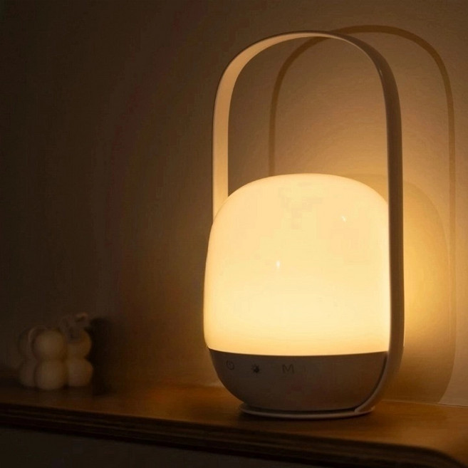 리던홈 리모컨 무선 무드등 수유등, 스노우 화이트