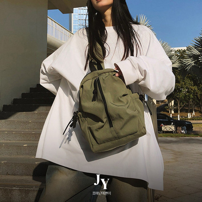 쪼예 남녀공용 캐주얼 빈티지 포켓 핸드폰 수납 숄더 크로스백 힙색