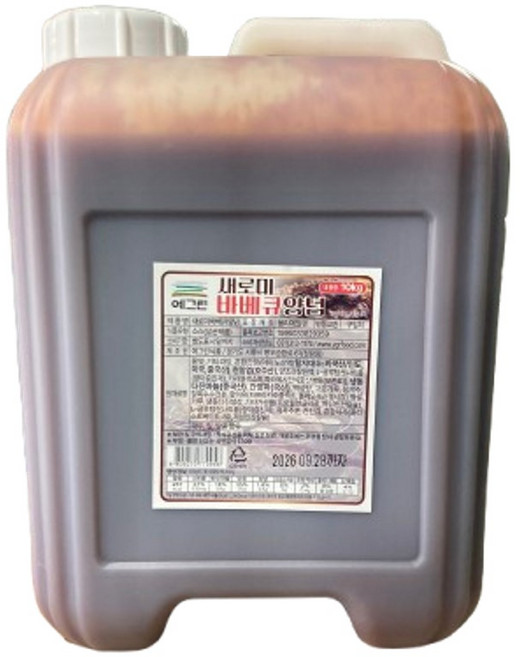 예그린 바베큐 소스 양념 대용량 업소용, 1개, 10kg