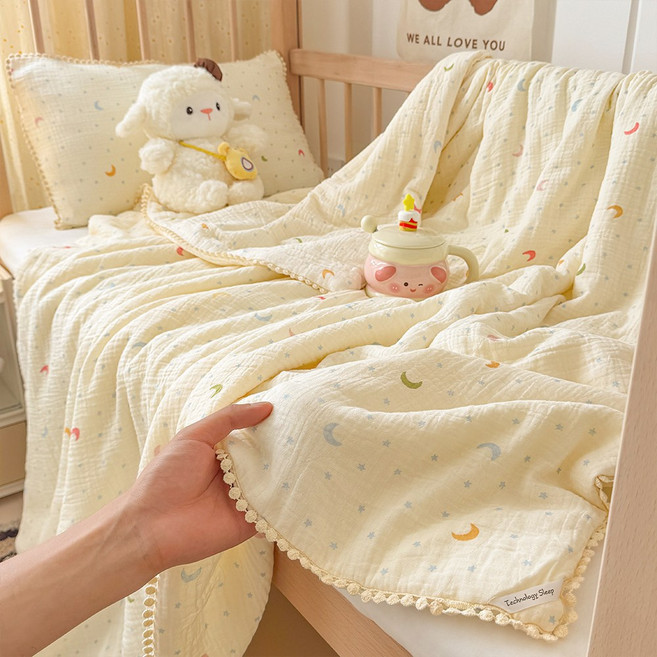 수스존 사계절 프리미엄 순면 이중 거즈 차렵이불