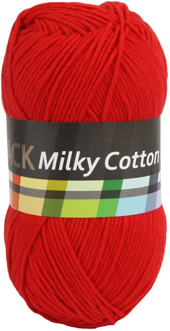 브랜드얀 밀키코튼 BLACK 면혼방 뜨개실, 10 빨강, 1개