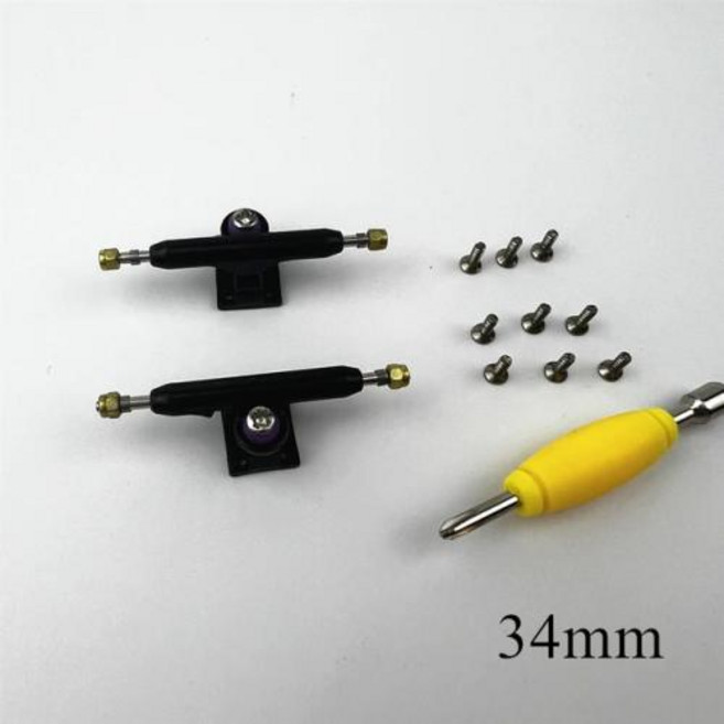 핑거보드 전문 핑거 스케이트보드 미니 스케이트 보드 부드러운 부싱이 있는 지판 34mm 32mm, 1개, 3) 34mm black