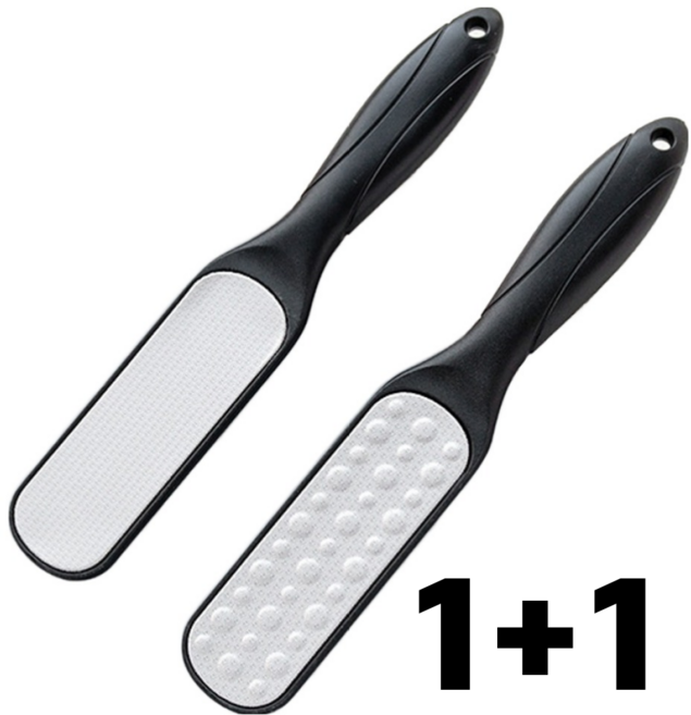 한솔템 발 뒤꿈치 각질 제거기 블랙, 50g, 2개, 1세트