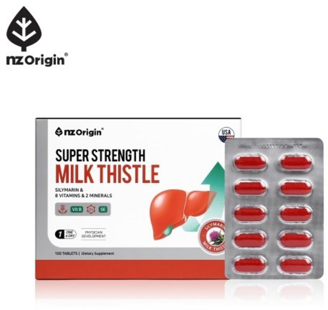 엔젯오리진 슈퍼 스트렝스 밀크씨슬 202.5g, 1개, 150정