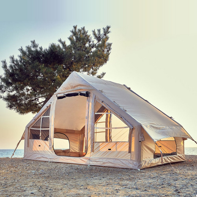 루앤 에어텐트 쉘터 A형 감성 텐트, 4.8평 3~4인용