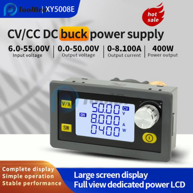 스텝 다운 벅 컨버터 전원 공급 장치 CC 조정기 LED 디지털 12V 6 55V 8A 400W