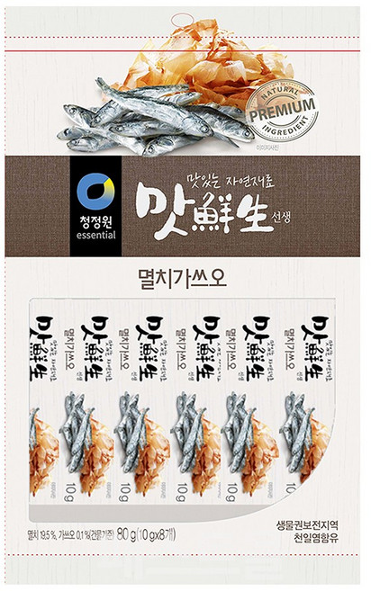 맛선생 멸치가쓰오 스틱, 80g, 1개