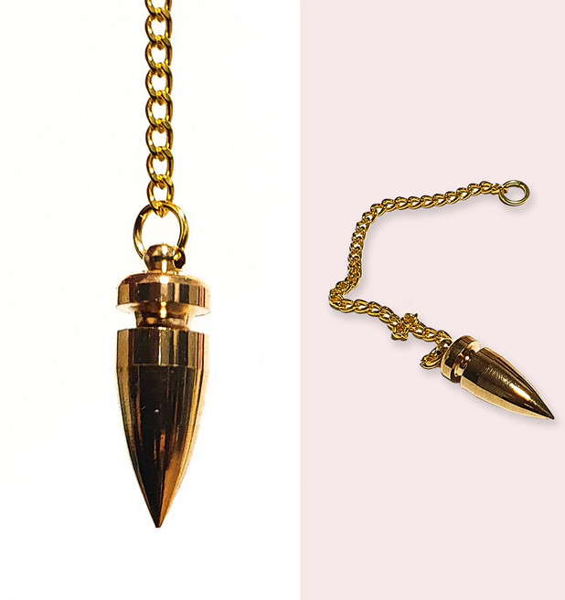 수맥추(금/은) 펜듀럼 펜듈럼 수맥 감지 탐지추 탐지기 진동자, 소형 금, 1개