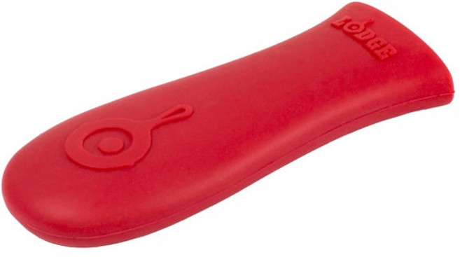 LODGE 鑄鐵鍋專用矽膠防熱手柄隔熱套, 1個, 紅, 紅