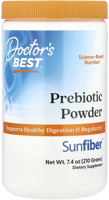 새해 첫좋은선물 Doctor's Best 프리바이오틱 분말 Sunfiber® 무맛 210g(7.4oz) 제대로 할인합니다, DoctorsBest프리바이오틱분말Sunfiber무맛2, 210g - 쿠팡