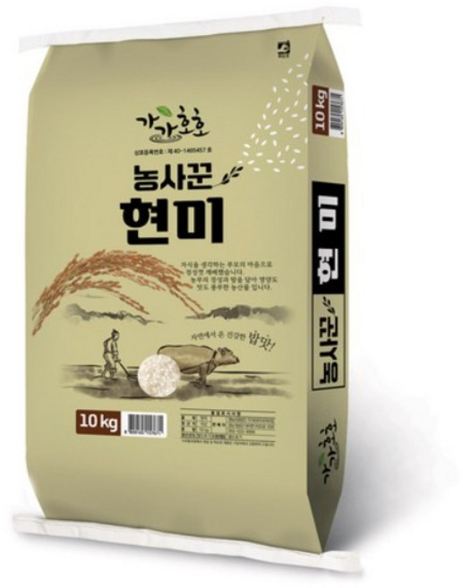 농사꾼 양심 현미쌀, 10kg, 1개