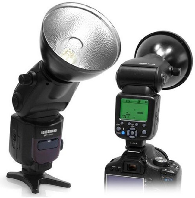 호루스벤누 스피드라이트 SFT-1000 플래시 니콘 (고속동조/무선/TTL/Bare Bulb), 1개