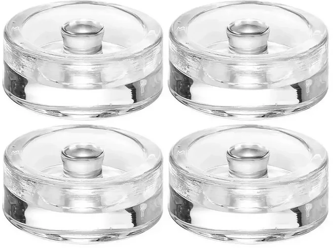 4X 발효 유리 무게 넓은 입 항아리 뚜껑 메이슨 컨테이너 가정용 헤비 O9G1, 01 4pcs