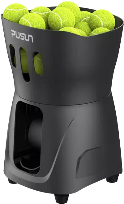PUSUN 테니스 자동 볼연습기 볼머신 연습 셀프 APP 연동, 1개, PT-Mini 블랙 내장 배터리 카트