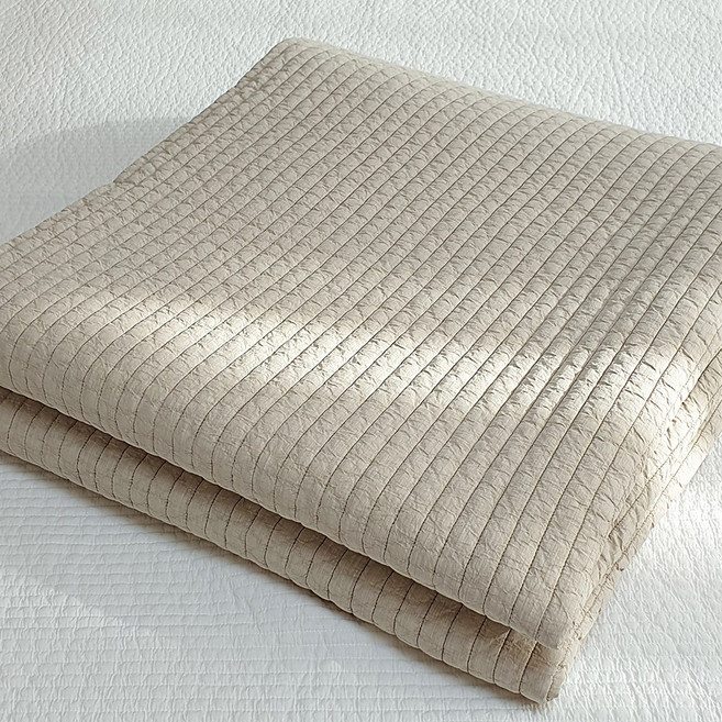 라비쉬앳홈 고밀도 100수 순면 피그먼트 이불 라지킹 패밀리 침대패드, 3.베이지