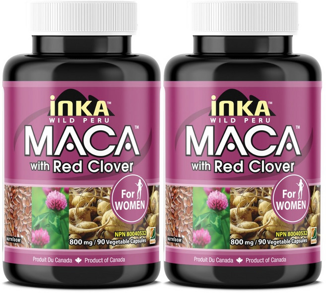 (2병) 잉카마카 퍼플마카 붉은토끼풀꽃 아마씨 90식물성캡슐 갱년기 여성호르몬 영양제, 2개, 90정