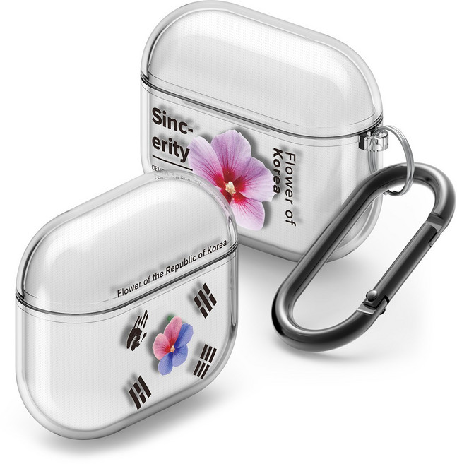 플래나 에어팟 3세대 케이스 TPU 투명 무궁화 시리즈, 2. 무궁화 태극기