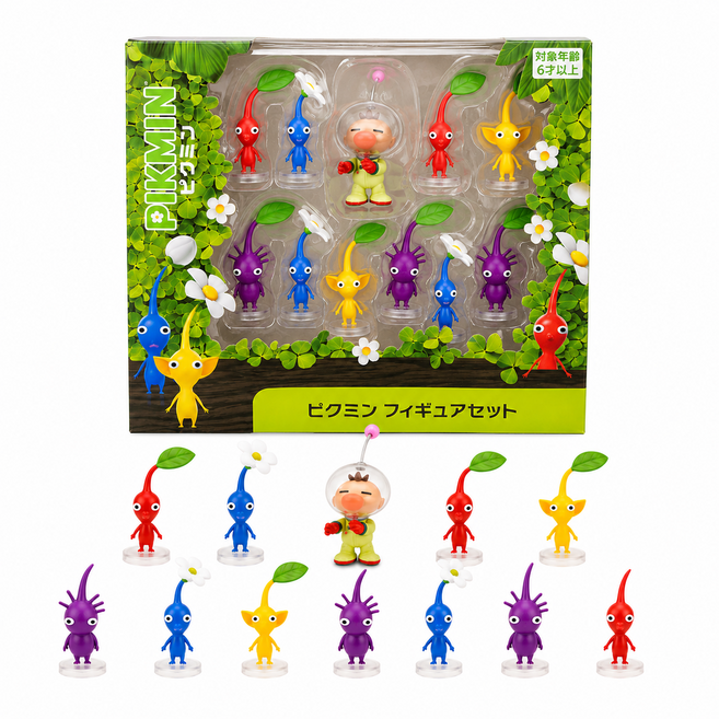 日本帶回 Pikmin 皮克敏 11入公仔套裝組, 如圖, 1個