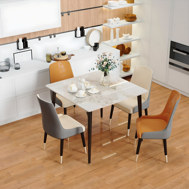 WISFOR 포세린 세라믹 식탁 단품 800 직사각형 2인용 4인용, 에메랄드