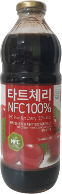 그린팟 몽모랑시 타트체리 100%원액 NFC 착즙 1L, 1개