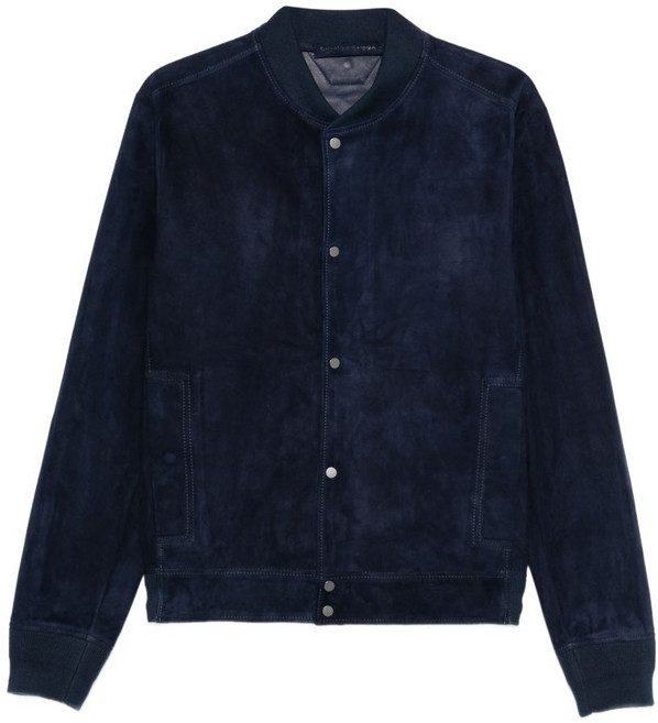 살바토레산토로 스웨이드 봄버 재킷