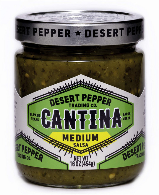 데저트 페퍼 트레이딩 컴퍼니 칸티나 살사 미디엄 그린 1 Desert Pepper Trading Company Cantina Salsa Medium Green With Gr, 중간 녹색, 1.66 Pound, 1개