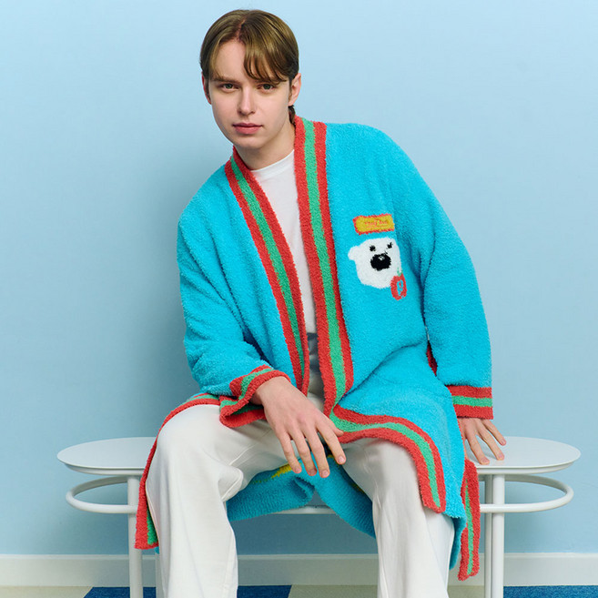 [잔망루피공식] 뽀송포비 성인 수면 가운