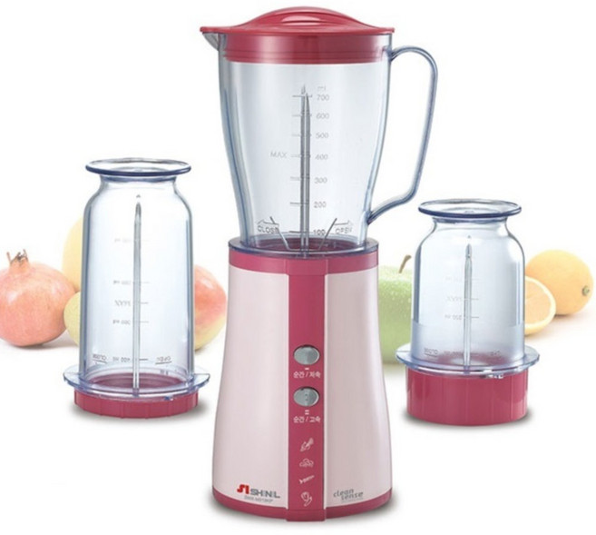 신일전자 모터기술좋은 분쇄겸용 믹서기+컵3종 / 만능 녹즙기 주스기 중형