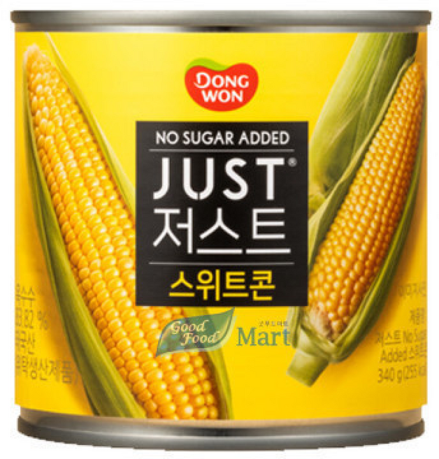 동원 저스트 No Sugar Added 스위트콘 (), 340g, 12세트