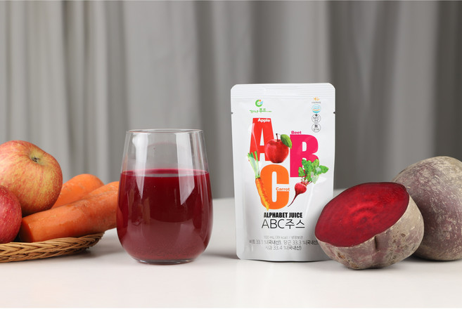 첨가제를 넣지 않은 가나푸드 ABC주스 100% 국내산 NFC 착즙주스, 100ml, 30개