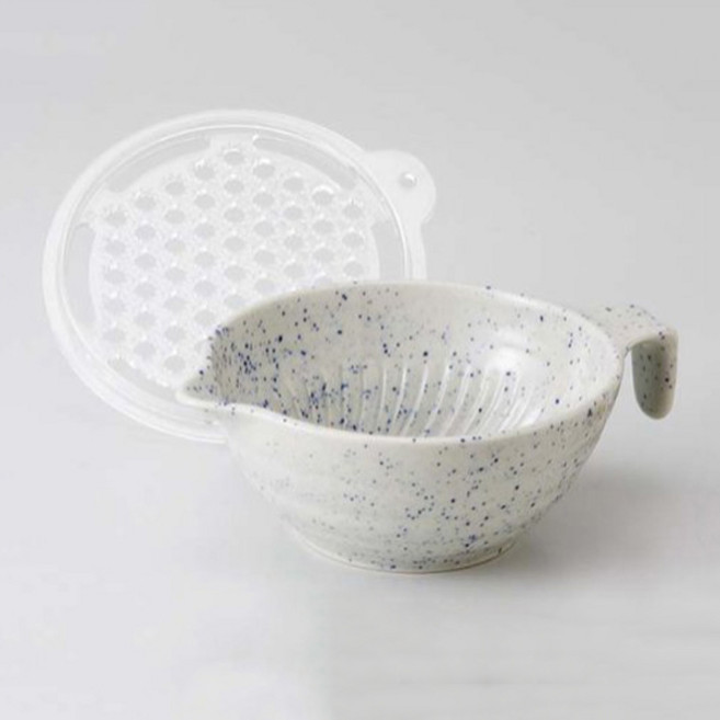 일본[아와사카]이유식 강판/도자기 강판/깨갈기/, 블루, 1개