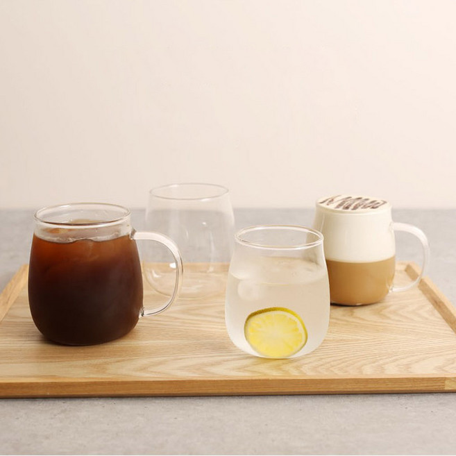 MAKA 마카 MK-RC-13 내열항아리컵(300ml)유리컵머그컵아이스커피잔물컵하이볼잔, 단품, 1개