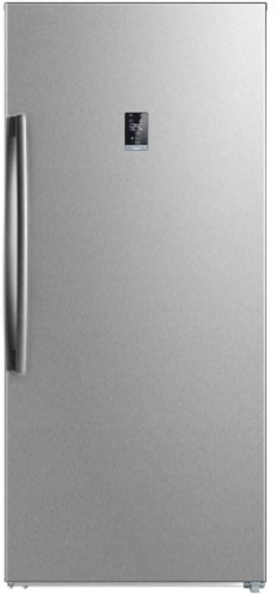 Midea WHS-625FWESS1 33 컨버터블 업라이트 냉동고 17 큐피트 용량의 에너지 스타 자동 해동 내부 조명 스테인리스 스틸 소재