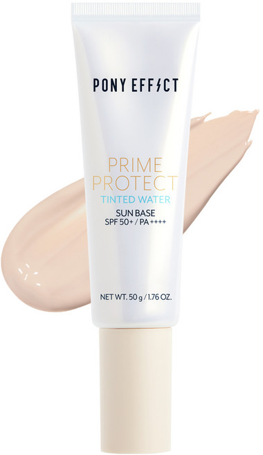 PONY EFFECT Prime Protect 妝前防護乳 SPF50 PA++++ 提亮保濕, 膚色 TINTED, 1個
