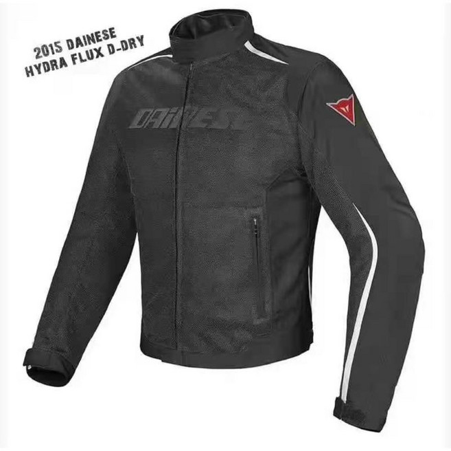 다이네즈 여름 바이크자켓 메쉬 자켓 통기성 라이더, 2XL, 블랙 보호대, 1개