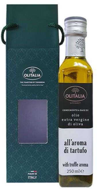올리타리아 올리브유 레몬 트러플 바질 마늘 발사믹식초 향미유, 07.트러플 올리브유250ml+상자