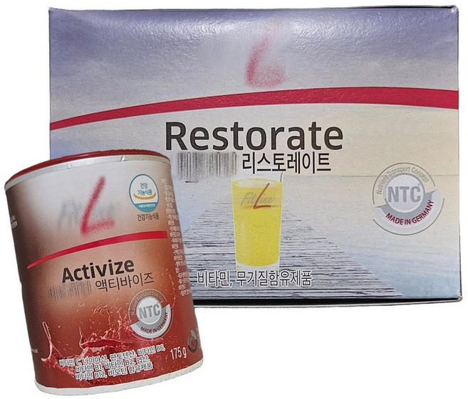 독일 PM쥬스 2종세트(액티바이즈+리스토레이트), 1세트, 370g