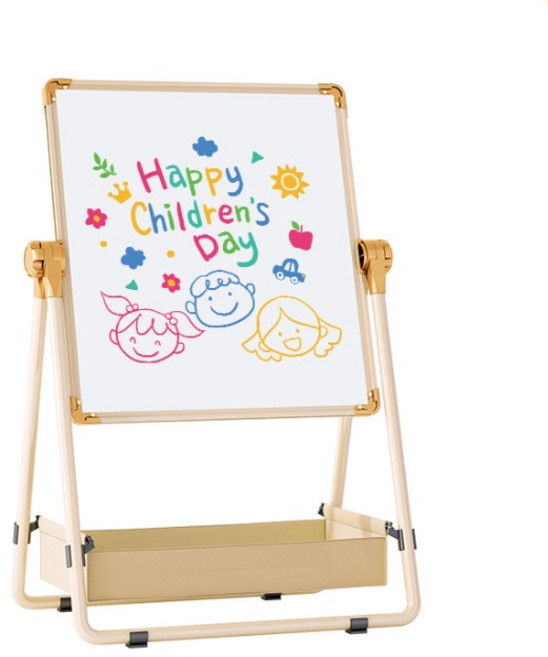 접이식 양면 높이조절 스탠드 칠판 화이트보드, 알루미늄