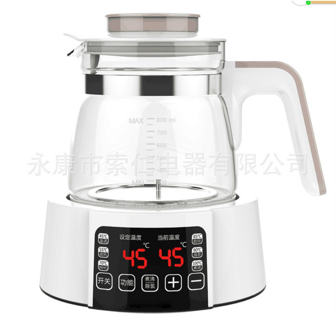 분유포트 티메이커 전기티포트 주전자 커피포트기, 회색/회색, 소인 304 그레이 1300ML