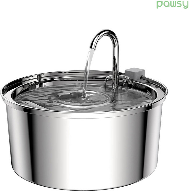 파우시 고양이 강아지 자동급수기 정수기 3.2L, 스테인리스