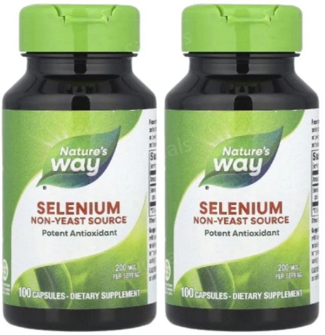 네이처스웨이 셀레니움 셀레늄 200mcg 100캡슐 2개 셀레노메티오닌 Selenium - 쿠팡